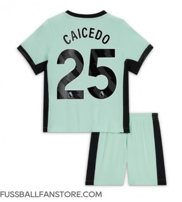 Chelsea Moises Caicedo #25 Replik 3rd trikot Kinder 2023-24 Kurzarm (+ Kurze Hosen)